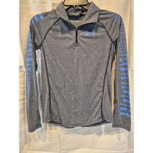 Under Armour Youth‎ Large  Grey Columbia Blue Long Sleeve Threadborne Loose Heat
